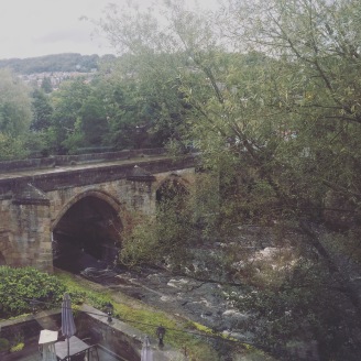 The view from an amazing steak house in Matlock